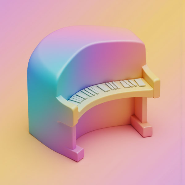 High-precision 3D model modeling style - 3D_Gradient