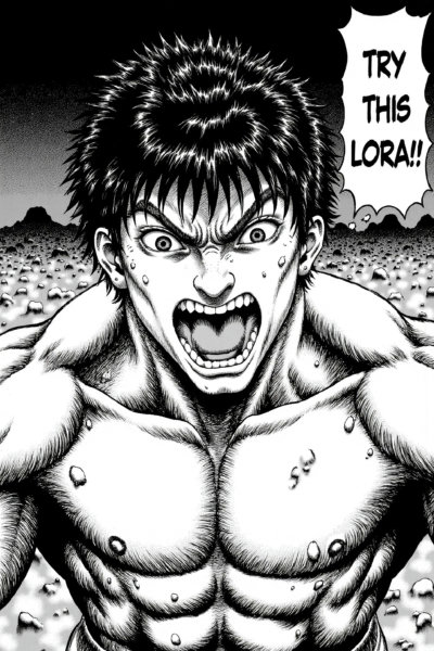 Berserk manga style - Flux Lora - v2.0