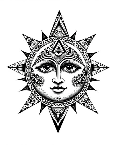 DP Tattoo Sketch Geometric SDXL & Flux & Illustrious - FLUV