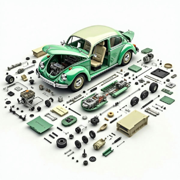 D_Automobile Disassembly Display_Presentation Of Classic Car Models - v1.0
