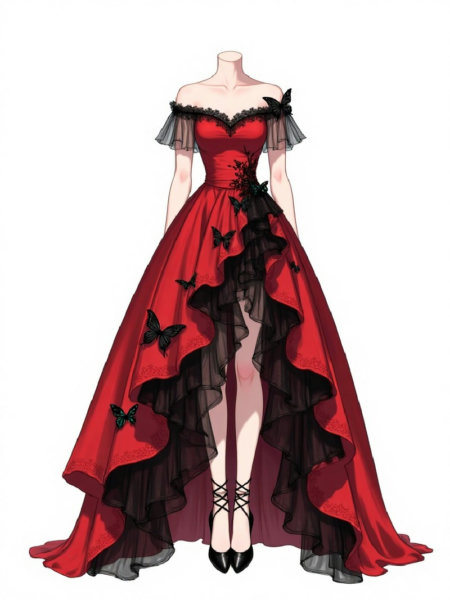 E_Gothic And Elegant Clothing_Dress Design Reference - v1.0