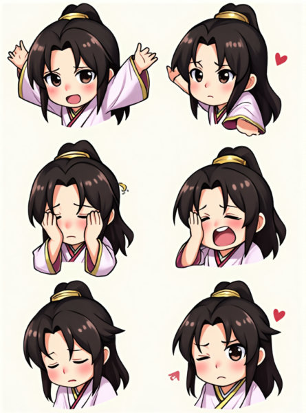 Wuxia style emoticon pack - v1.0