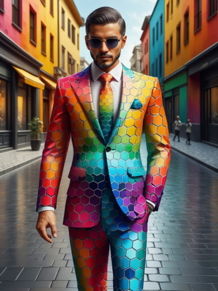 Colorful Hexagons FLUX & SDXL - SDXL
