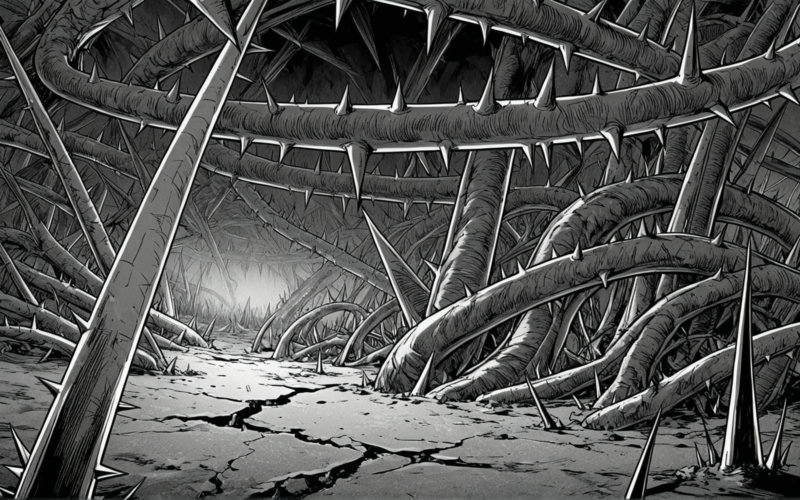 DBM / DBZ Snapperzaff Crossover - Spike Forest (black-white / grayscale) - AAM XL (Anime Mix) - V1