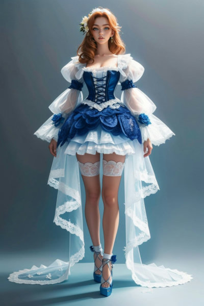 Blue Lace Dress - v1.0