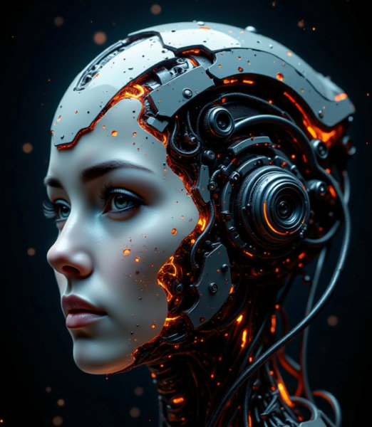 Carbon-fiber Lava like-Energy cyborg - v1.0