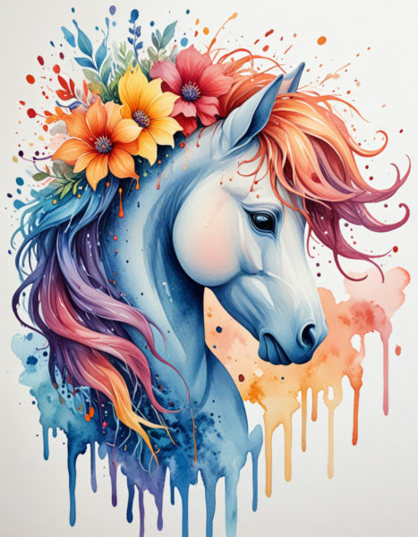 Watercolor Drip Paintings - X65_b4