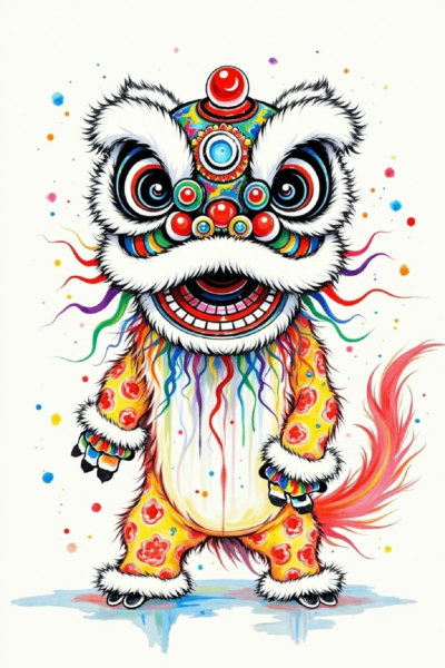 E_Guochao Lion Dance Style_Lion Dance Theme Creation - v1.0