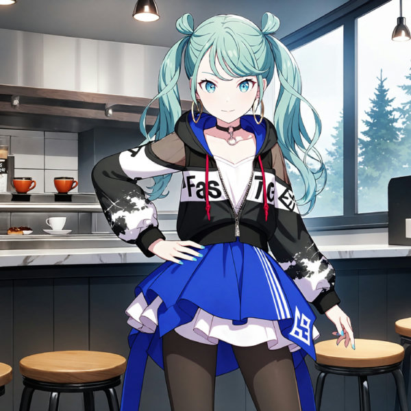 Vivid BAD SQUAD Miku (Street Style) / Project SEKAI - AnimagineXL V3.1
