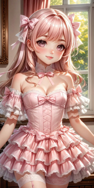 Heirloom Dress - Sweet Layered Puffy Dresses - V1
