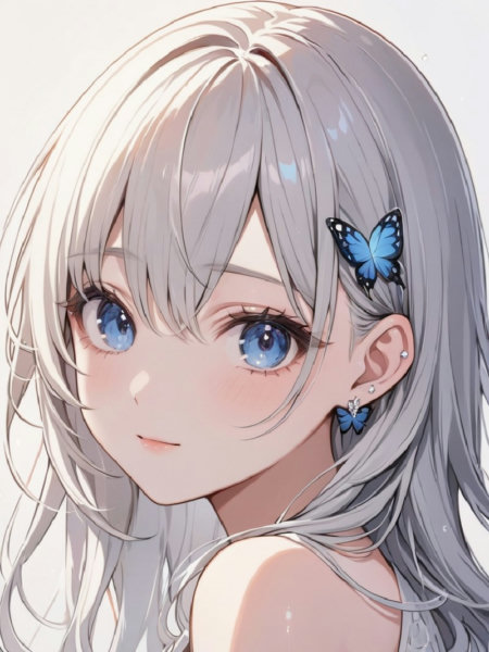 /butterfly ear piercing - v1.0 XL