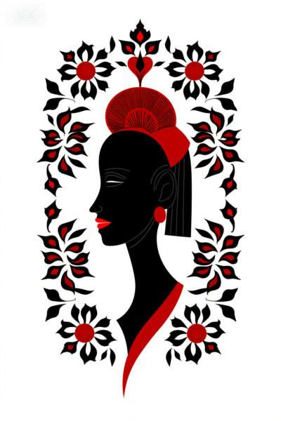 Gond tribe traditional paintings of Madhya Pradesh, India - v1.0