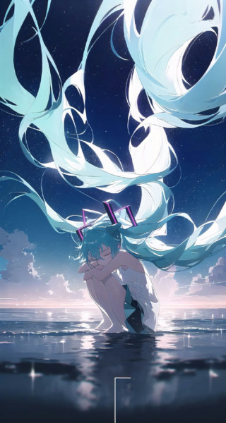 Hair floating up - PixaiTrained