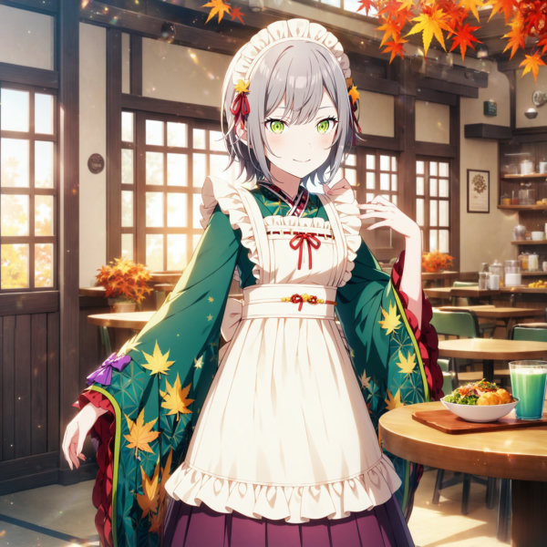 Yukashi Autumn Leaves Garment (Hinomori Shiho) / Project SEKAI - AnimagineXL V3.1
