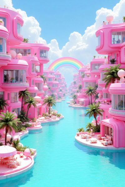 DK_Futuristic Waterfront City_Building Scene Generation - v1.0