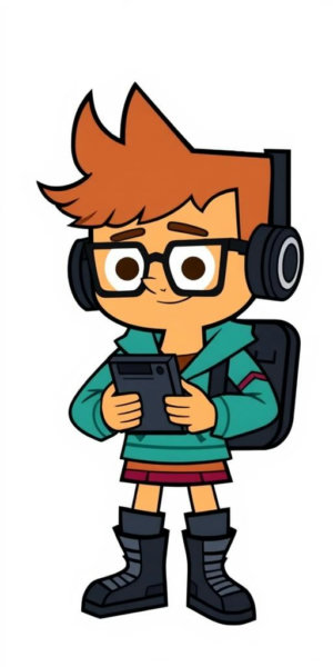 Total Drama Island style - Flux 1.D only characters