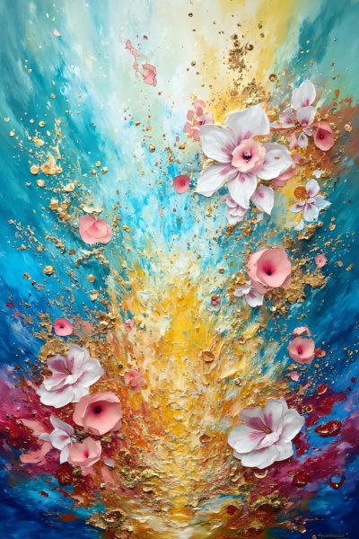 Abstract oil painting art - V1 FLUX