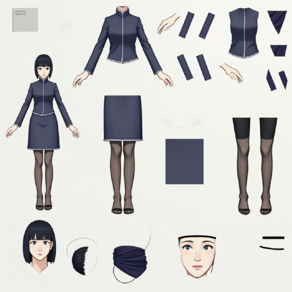 Vtuber - LIVE2D Split Model VTuber - Virtual YouTuber - v1.1