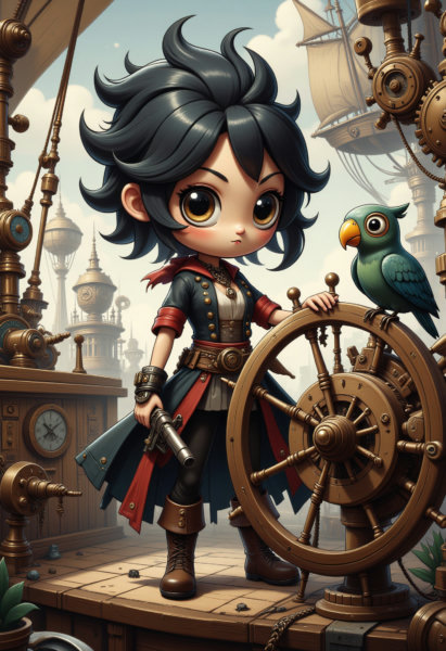 Moxie Cybernetic & Punk Lora's - Pirate Punk v1.0 Flux