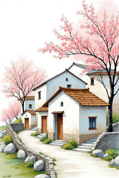 DL_Watercolor Rural Painting_Rural Scene Generation - v1.0