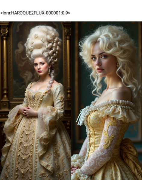 Baroque/rococo hair for FLUX - V1