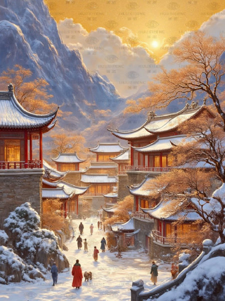 A_Chinese-Style Ancient Architecture_Snow Scene Generation - v1.0