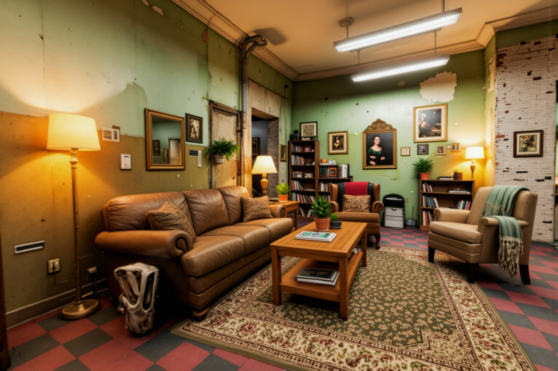 Library-style Living Room - v1.0