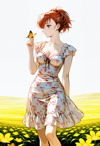 Ditsy Floral Dress - v1.0