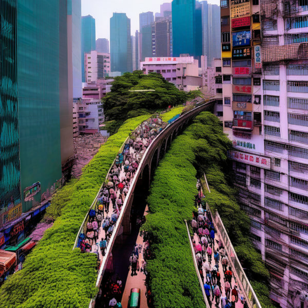 Highline Pedestrian / Covered bridge - V1