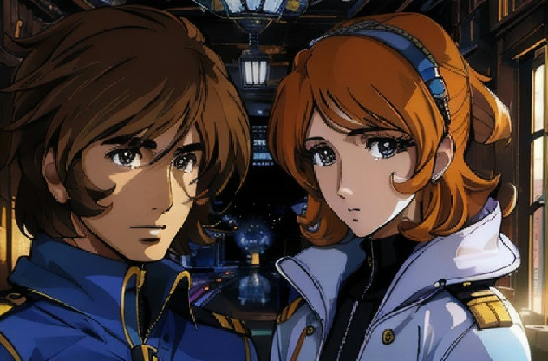 Leiji Matsumoto style (Interstella 5555, Maetel, Harlock, Galaxy railways...) - V1