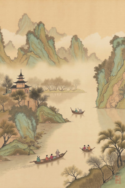 C_Ancient Landscape Painting_Landscape Scene Generation - v1.0