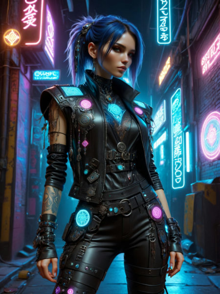 Neon Cyberpunk - Techno-Mages FLUX, SDXL & SD1.5 - SDXL v1
