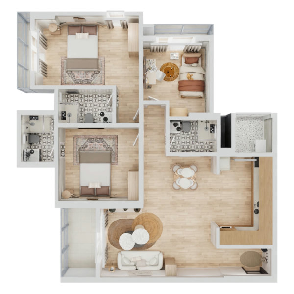 3D Floorplan Flux - v2.0