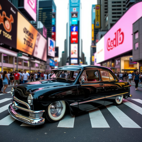 1950 Shoebox Ford 500 Custom Deluxe Tudor Sedan (bagged) - V1