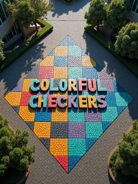 Colorful Checkers FLUX, SDXL - FLUX