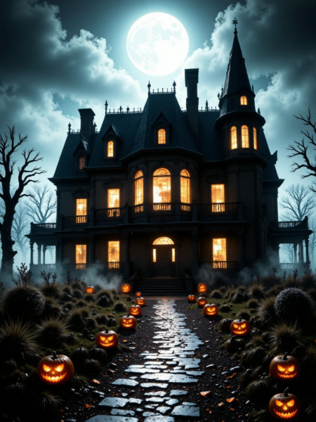 Misty Halloween atmosphere by LOREVER - Flux1Dev