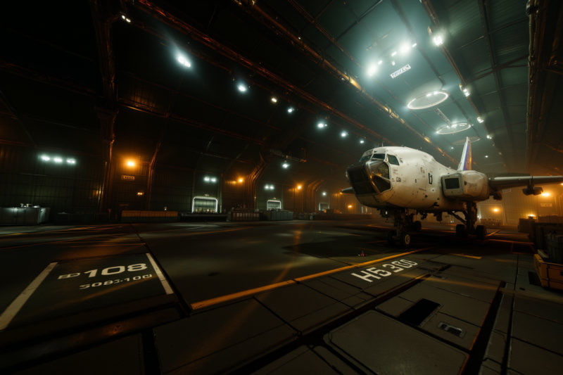 Futuristic Industrial Hangar - v1.0
