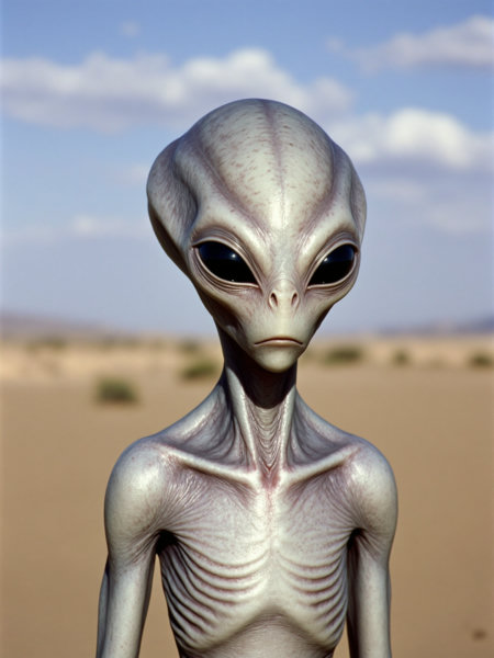Flux grey alien - Flux v1.0