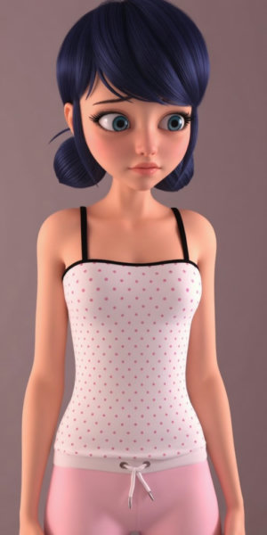 Marinette Dupain-Cheng, Ladybug, Miraculous. Different models and attires. - Pijama 2 (Flux)