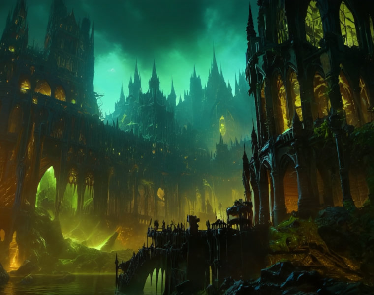 Nurgle Architecture (Buildings) (SDXL) (AD) - v1.0