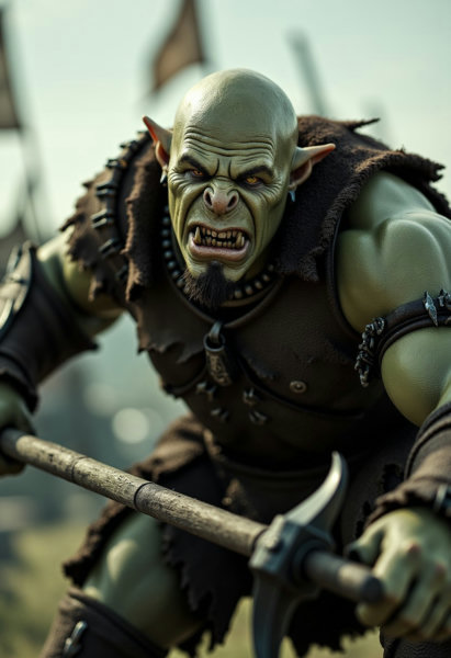 Realistic Fantasy Creatures - Orc - FLUX v1.0