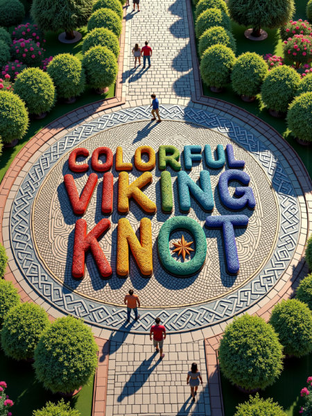 Colorful Viking Knot FLUX & SDXL - FLUX