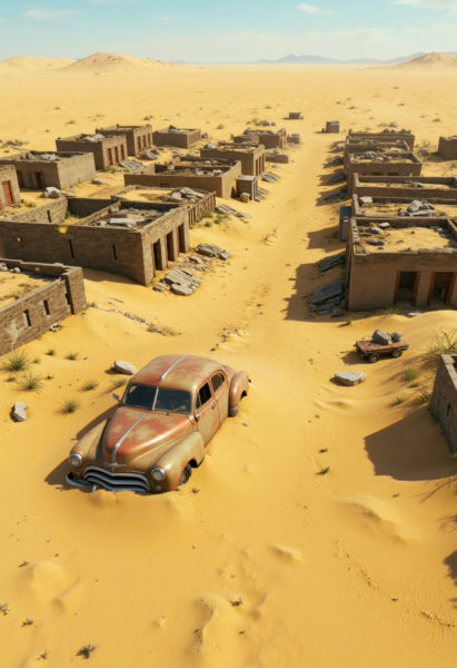 Desolate World Post-Apocalyptic CG Scene - v1.0