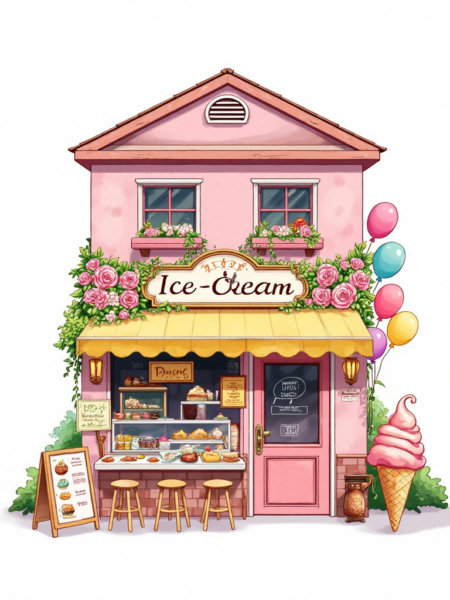 A_Watercolor Style Rendering_Store Scene Generation - v1.0